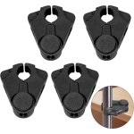 5 pices porte bquilles supports de canne pour table noir, solidement fixes, adaptes aux bquilles ...