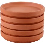 5 pi�ces soucoupe c�ramique pot plante int�rieur lot de supports drainage r�sistants pour pots de fleurs ...
