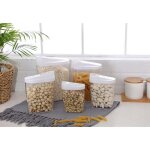 5 pi�ces transparent bo�te alimentaire herm�tique de rangement conservation � c�r�ales fruits secs - ...