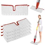 5 pices pour vileda spray balai recharge kit, 2 en 1 microfibres rutilisable pour vileda 1 - 2 spray ...