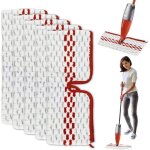 5 pices pour vileda spray balai recharge microfibres kit, 2 en 1 rutilisable pour vileda 1 - 2 spray ...