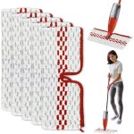 5 pices pour vileda spray balai recharge microfibres kit, 2 en 1 rutilisable pour vileda 1 - 2 spray ...