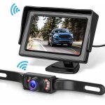 Forehill - 5 pouces hd car monitor external wired 2. 4g reversing camera silver bezel wireless kit Forehill - 5 pouces hd car monitor external wired 2. 4g reversing camera silver bezel wireless kit