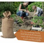 5 sacs toile de jute - sac jute pomme de terre ? sac a patate conservation ? anti inondation (60 x 100 ...