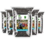 5 x 3 kg de graines de tournesol noires, nourriture pour oiseaux, oiseaux sauvages, tournesols, en doypack ...