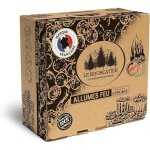 50 / 60u cup - cake allume - feu premium en sciure et cire vgtale 100% naturel pour feux de camp, barbecue, ...