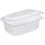 Barquettes micro - ondables 800 ml � couvercle attenant - 50 unit�s - dimensions 185 x 135 x h. 68 mm ...