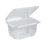 Barquettes  salade 1500 ml avec couvercle attenant - 50 pices - 192x184xh. 80mm - paisseur robuste ...