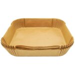 50 moules en papier pour air fryer carr�s 20 cm fackelmann divers