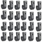 50 pcs kayak j crochet noir durable en plastique kayak arrimage crochet, j crochet pour kayak bungee ...