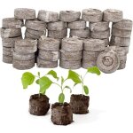 50 pcs pastilles de culture, tourbe compress�e, avec nutriments bloc de nutrition pour semis, pour la ...