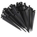 50 pcs support de tuyau fixation au sol pour piquets c support de tiges fixes pour tuyau d'irrigation ...