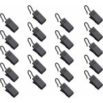 50 petits pinces  rideaux, pinces en mtal pinces rideau de douche avec crochet pour salle de bain, ...
