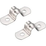 50 pi�ces 8mm u - tube 304 colliers de serrage en acier inoxydable colliers de fixation de tuyau rigide ...