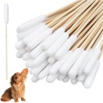50 pi�ce coton tige chien, coton tige, coton tiges chien et chat, cotons - tiges pour nettoyage des oreilles ...