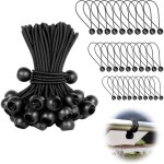 50 pices elastique pour bche 150mm tendeur elastique convient pour pavillon, bche, camping, tente, ...