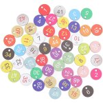 50 pi�ces �tiquettes num�rot�es en plastique rondes �tiquettes num�rot�es en plastique pour l'apiculture ...