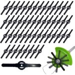 50 pi�ces lame tondeuse lame d�broussailleuse lame coupe bordure tondeuse � gazon lames de rechange tondeuse ...