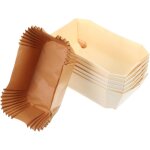 50 pi�ces moules � p�tisserie en bois moules � pain long rectangulaire antiadh�sif avec plateau en papier ...