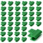 50 pi�ces pinces fixations pour serre 11mm, clip de film de serre, pince � effet de serre, clip pour ...