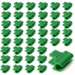 50 pi�ces pinces fixations pour serre 11mm, clip de film de serre, pince � effet de serre, clip pour ...