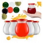 50 pots en verre de mayonnaise 245 ml avec couvercle, confiture, p�t� de miel 245 ml