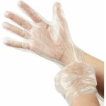 500 gants jetables en plastique pe transparent, gants de protection en poly�thyl�ne transparent pour ...