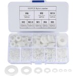 500 pièces rondelle plate en nylon, rondelle plate isolée joint rond joint d'étanchéité kit d'assortiment ... 500 pièces rondelle plate en nylon, rondelle plate isolée joint rond joint d'étanchéité kit d'assortiment ...