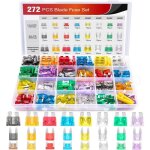 50019r lot de 272 fusibles � lames standard, mini et extra - plats, 2 a, 5 a, 10 a, 15 a, 20 a, 25 a, ...