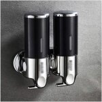 [jamais utilis�] 500ml x 2 distributeur de savon mural, distributeur de savon � mains � double t�te distribute ...
