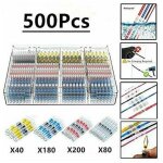 500pcs cosses electriques souder gaine thermor�tractable, maidodo thermor�tractables souder bout � bout ...