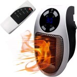 500w mini chauffage d'appoint / soufflant ceramique, radiateur soufflant silencieux, pour salle de bain, ...