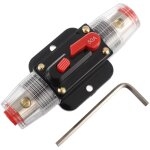 50a disjoncteur interrupteur 50 amp fusible inline holder 12v - 52v dc bouton de r�initialisation manuelle ...