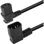50cm 90 degr�s iec320 c14 � angle gauche c13 rallonge d'alimentation pdu, c�ble d'alimentation � angle ...