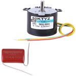50ktyz ac 220v 10w 0. 5a petit moteur �lectrique synchrone � aimant permanent � basse vitesse cw / ccw ...