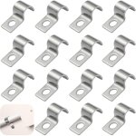 50pcs attache fixer grillage rigide pince traille trou collier serrage clip cl�ture agricole en acier ...