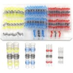 50pcs joint de soudure connecteur de fil, thermor�tractables souder bout � bout seal electriques isol�s ...