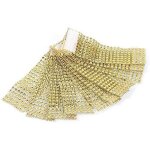 50pcs ronds de serviette table porte - serviettes bague diamant ruban d'enroulement avec fermeture velcro ...