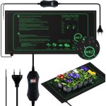 Rhg 50w tapis chauffant pour plantes avec thermostat, chauffage rapide, protection contre le feu, tapis ...