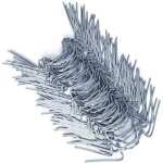 50x clips de vitrage pour serre en mtal inoxydable 1, 5mm d'paisseur type w