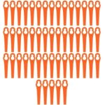 50x lame rechange pour einhell batterie d�broussailleuse ge - ct 18 li orange