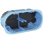 52059 eur'ohm xl air'metic boite d'encastrement coupe - feu �tanche � l'air 2 postes d67 p50 ei120 multimat�ri ...