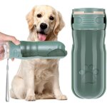 520ml gourde chien, portable bouteille d'eau pour chien, 180� pliable bouteille chien avec filtre � charbon ...