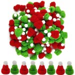 55 mini bonnets de pre nol tricots - chapeaux de poupe et dcorations de nol - accessoires pour ...