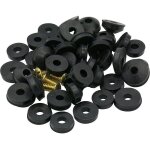 58 pi�ces kit de rondelles robinet, 28pcs joints plats caoutchouc pour robinets 24pcs rondelles conique ...