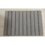 5five simply smart - tapis de bain caillebotis en diatomite gris 59x39cm - 5five
