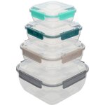 5five simply smart - lot de 4 boîtes kliccaré en plastique - 5five 5five simply smart - lot de 4 boîtes kliccaré en plastique - 5five