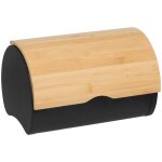 5five simply smart - bote  pain blackbamboo en mtal et bambou noir - 5five