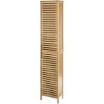 5five simply smart - colonne de rangement en bambou - beige - l 33 x p 28 x h 168 cm - cirila - livraison ...