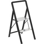 5five simply smart - marchepied 2 marches pliant aluminium gris five